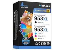 Druckerpatronen Compatibel voor 953XL - Verpakking met 4 Cartridges