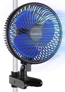 Klembare Groeiende Ventilator met Stille EC Motor en 10 Snelheden voor Tent — thumbnail 2