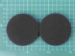 Universele schuimkussens voor hoofdtelefoon - 75 mm, 2 stuks — thumbnail 2