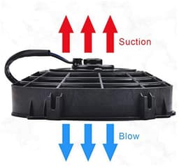Universele Elektrische Ventilator 12V voor Auto - Radiator Koeling Airconditioning — thumbnail 2