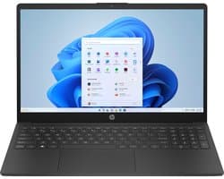 HP 15-fc0410nd AMD Ryzen™ 3 7320U Laptop 39,6 cm (15.6") Full HD 8 GB LPDDR5-SDRAM 512 GB SSD Wi-Fi 6 (802.11ax) Windows 11 Home Zwart