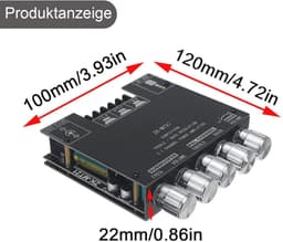 Bluetooth Audio Amplifier 2.1 Kanaal Digitale Versterker Module — thumbnail 3