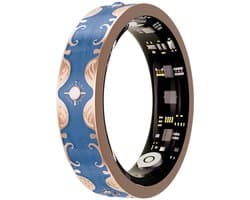WizBay Premium Select® Bohemian Smart Ring - Sapphire Blue - Hartslag, Slaap en Zuurstofmeting - Activiteitstracker - Maat 8