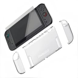 Phreeze hoesje geschikt voor Nintendo Switch 2 - Switch 2 screenprotector - beschermhoes - glazen screen protector - transparant - doorzichtig - siliconen - case - cover - beschermglas — thumbnail 1