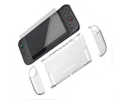 Phreeze hoesje geschikt voor Nintendo Switch 2 - Switch 2 screenprotector - beschermhoes - glazen screen protector - transparant - doorzichtig - siliconen - case - cover - beschermglas