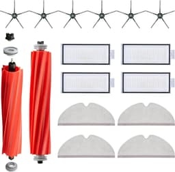 Een 16-delige accessoire set Geschikt voor Roborock Q7/Q7+/Q7 Max/Q7 Max+ stofzuigers. Inclusief 2 hoofdborstels, 4 dweildoeken, 4 HEPA-filters en 6 zijborstels. — thumbnail 1
