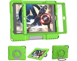 Lichtgewicht Schokbestendig Hoesje voor iPad 9,7 inch 2018/2017 en Air 2 met Ingebouwde Schermbeschermer en Handvat