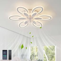 Stijlvolle Plafondventilator met Verlichting en Afstandsbediening - Dimbaar en Omkeerbaar voor Elke Ruimte — thumbnail 3