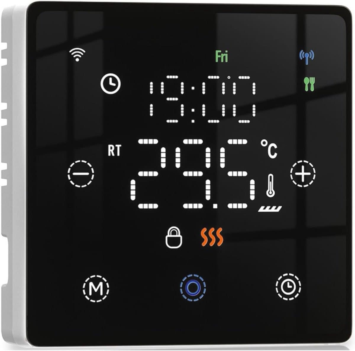Draadloze thermostaat met touchscreen voor gasboiler - Smart verwarming met wekelijkse programmering — afbeelding 1