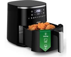 Airfryer 5 Liter met Digitale Touch Bediening - Zonder Olie Frituren, Bakken & Drogen – 8 Programma's