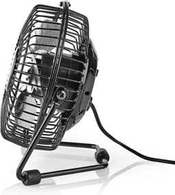 Nedis Tafelventilator - USB Gevoed - Diameter: 100 mm - 3 W - 1-Snelheid - Zwart — thumbnail 4