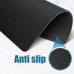 ValeDelucs Muismat - Zwart - 240 x 200 mm - Antislip mat - Zonder Logo Opdruk Compleet Zwart — thumbnail 4