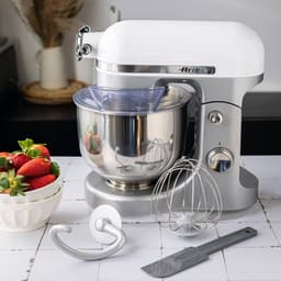 Ariete 1589/01 Moderna Keukenmachine - 1600 Watt - 11 snelheden - 5.5 liter - incl 3 accessoires - RVS - Wit — thumbnail 5