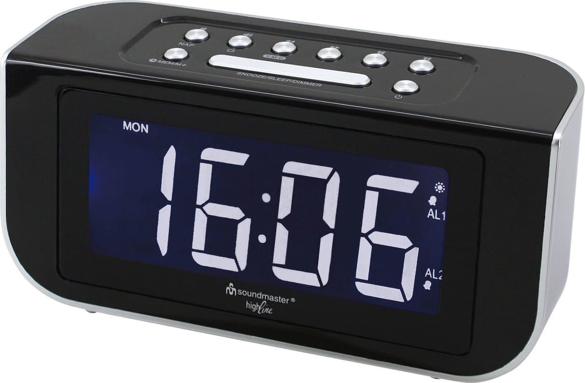 Soundmaster FUR4005 - Wekkeradio met FM-radio en radiogestuurde klok — afbeelding 1