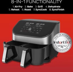 Instant Vortex Plus Dual ClearCook RVS 7,6 liter (8 Qt) — thumbnail 13
