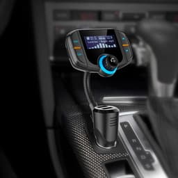 FM Transmitter BT70 Autolader FM-zender Radio Auto Bluetooth - kit Dual USB QC3.0 Draadloze MP3-speler Oplader adapter Handsfree BT-tuner FM-modulator — thumbnail 5