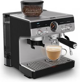 Krups Precision XP801T10 - Pistonmachine - Ingebouwde bonenmaler - Professionele Accessoires - 3,5L Waterreservoir - RVS - Geschikt voor Espresso, Cappuccino en Americano — thumbnail 5