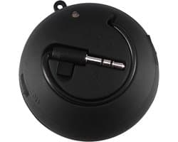 Draagbare reis-luidspreker draadloze oplaadbare hamburgerluidspreker met Mic Super Bass en HD-geluid voor douche fiets strand zwembad - Zwart - Beste koop .