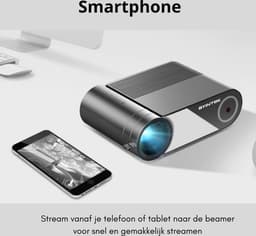 Bolt Edge Mini Beamer - Smartphone - Projector - Zwart - Compact en draagbaar — thumbnail 3