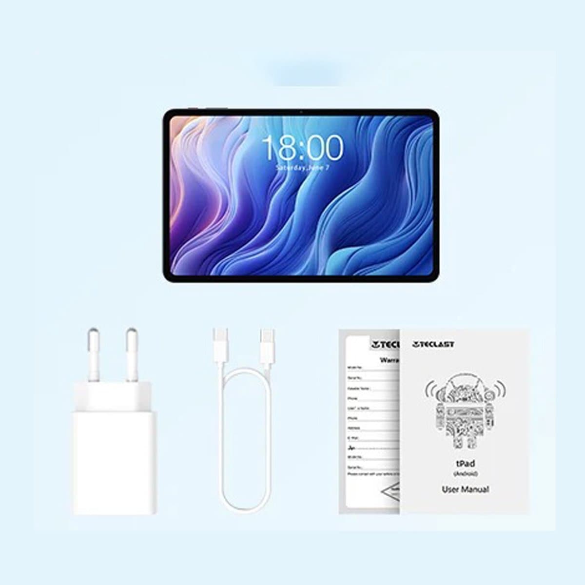 Teclast T60 12 Inch Tablet Android 2000X1200 T620 8 Core Cpu Max 20Gb Ram 256Gb Rom 4G Lte Type C 8000Mah Widevine L1 - Tablet — afbeelding 1