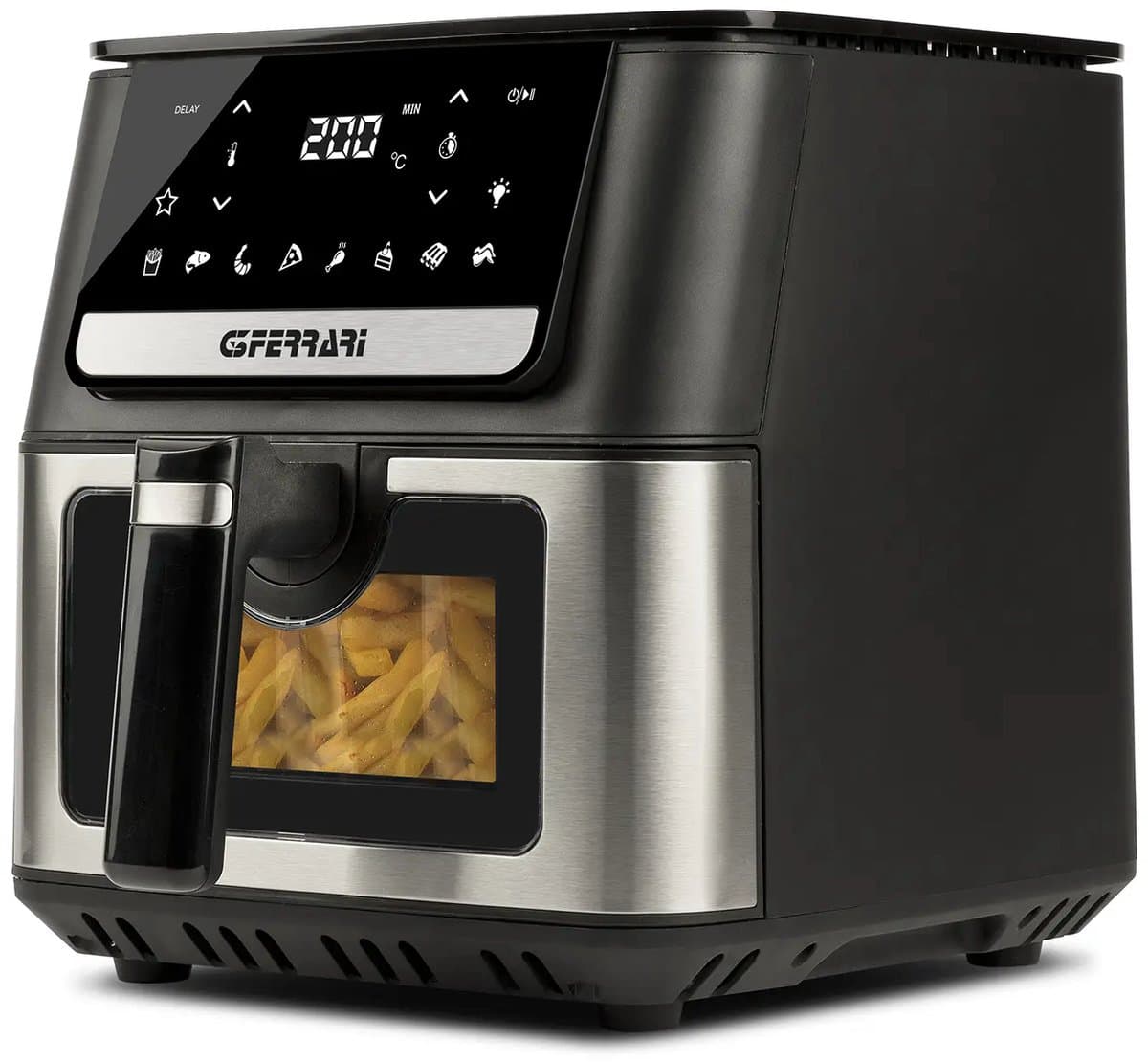 G3 Ferrari Friggisano Airfryer 6.5L – 1700W – Digitale Hetelucht Friteuse – 8 Programma’s – Timer & Startuitstel – 40-200°C – Dubbel Niveau – Voor Friet, Kip en Snacks — afbeelding 1