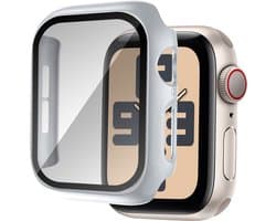 Bandz hard case hoesje met screenprotector geschikt voor Apple Watch 10 - 42mm & Apple Watch 11 - 42mm case - beschermhoes van polycarbonaat materiaal - Full cover case met screen protector (zilver)