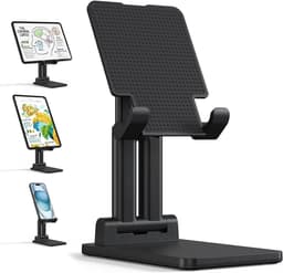 Verstelbare Tablet Houder voor Bureau - Draagbare Standaard met Anti-Slip Ontwerp — thumbnail 2