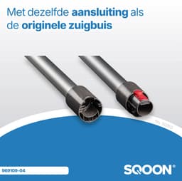 SQOON® - Zuigbuis geschikt voor Dyson V7, V8, V10, V11 en V15 donkergrijs/zwart - Model 969109-13 — thumbnail 2