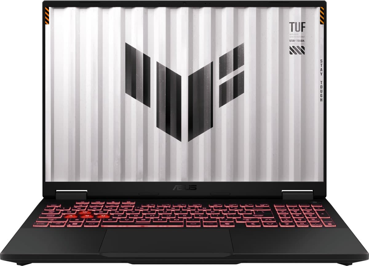 ASUS TUF Gaming A16 FA608PM‑RV009W - Gaming Laptop - 16 inch - 165 Hz - RTX 5060 - Ryzen 9 - 1 TB SSD - 16 GB RAM — afbeelding 1