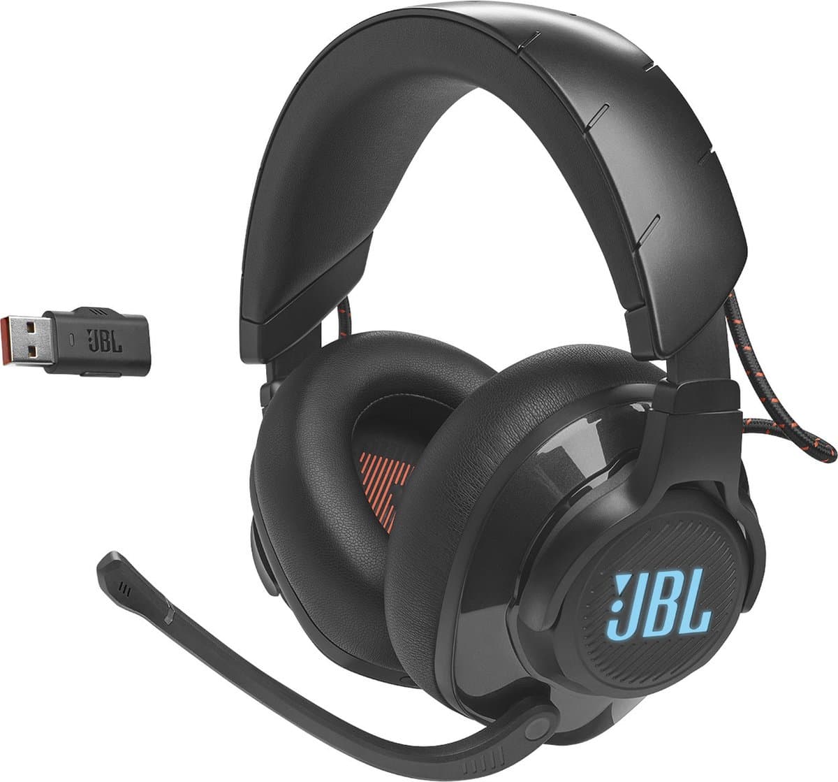JBL Quantum 610 - Draadloze Gaming Headset - 2.4GHz USB Dongle - JBL Quantum Surround - Lage Latency - 40 uur batterij - Over-ear met Microfoon - PC & PlayStation - Zwart — afbeelding 1