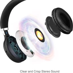 Draadloze bluetooth stereo koptelefoon - Adesso Xtream P600 - actieve ruisonderdrukking - Ingebouwde microfoon - Zwart design — thumbnail 5