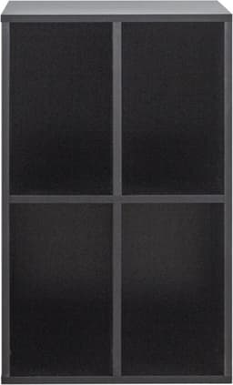 Vinyl lp platen kast - opbergen lp platen - platenspeler meubel - zwart — thumbnail 3