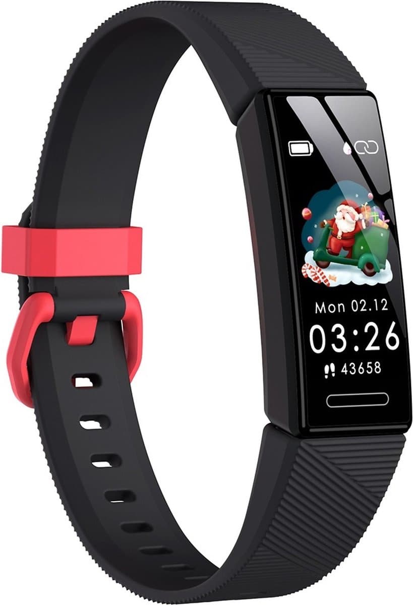 Smartwatch Kinderen - Waterdicht - Hartslag - Slaap Monitor - Zwart — afbeelding 1