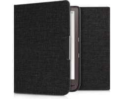 kwmobile hoes geschikt voor Pocketbook InkPad 3 / 3 Pro / Color / Vivlio InkPad 3 - Stoffen beschermhoes voor e-reader in donkergrijs