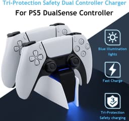 Oplaadstation geschikt voor Playstation 5 | Geschikt voor Sony PS5 | Dual charge | LED Indicatie | Charging station — thumbnail 7