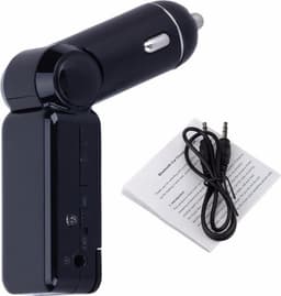XIB Bluetooth FM Transmitter 2x USB en AUX 3.5mm Jack - MP3 autoradio - Handsfree carkit - Zwart — thumbnail 4