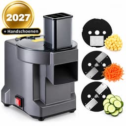 Groentesnijmachine - Elektrische Groentesnijder - multifunctioneel - Groenten snel hakken, snijden, raspen en in blokjes snijden — thumbnail 1