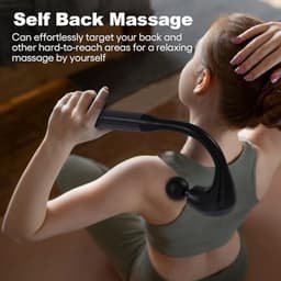 Massage Gun, Diepe Spiermassage met Verlengde Handgreep, U-vormig Massageapparaat voor Rug, Nek, Schouders en Benen, Handheld Body Massager voor Thuis en Ontspanning — thumbnail 2