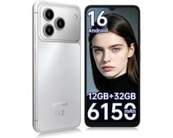 DOOGEE Note 57 Lite Smartphone - 6,56" - Android 16 - 12GB(3+9) RAM - 32GB ROM - 6150 mAh - Lichtgewicht 195 g - Zilver
