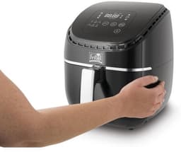 Digitale heteluchtfriteuse - Snackmaker Airfryer - Frituren met minder vet - 6 automatische functies - 3.2 Liter - Zilver Zwart — thumbnail 3