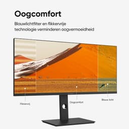 INNOCN 34 inch Ultrawide IPS Gaming Monitor 180Hz & 1ms FreeSync - WQHD 3440x1440 - HDR400 - 99% sRGB - In Hoogte Verstelbaar - Blauwlichtfilter — thumbnail 4