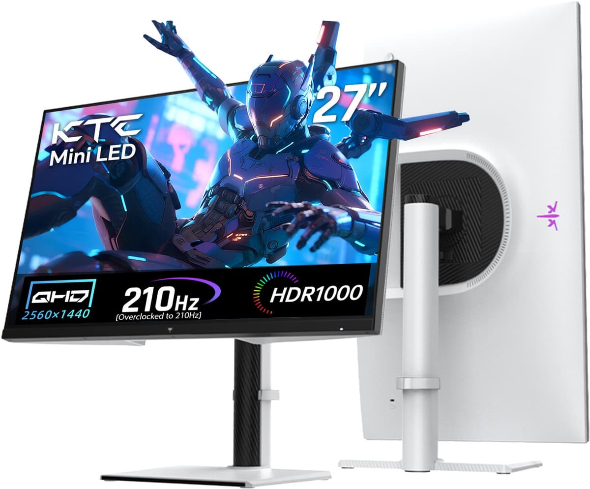 KTC M27T6S Gaming Monitor 27 inch QHD 200Hz (210Hz OC) Fast IPS, HDR1000, 1ms MPRT, FreeSync & G-Sync, Verstelbare Voet — afbeelding 1