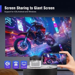Beamer – Mini Beamer – Projector – Smart Projector – Ultra Short Throw – Native 1080P Full HD – Android 11 Met WiFi 6 & Elektronische Focus — thumbnail 1