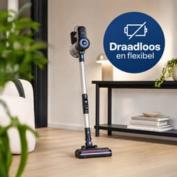 Nexxt 2-in-1 Draadloze Steelstofzuiger en Handstofzuiger - Cyclonisch - 160W - 20-40 Min - 0,8 liter - Zwart — thumbnail 5