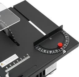 Tafelzaag Elektrisch - 110 mm Zaagblad - 200 W Vermogen - Zwart - Voor Hout En Kunststof - Mini Zaagmachine — thumbnail 1