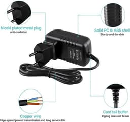 AC/DC-adapteroplader - Lader voor externe harde schijf - Voor stroomvoorziening - Wereldwijd ingangsbereik - 8TB capaciteit - Zwart — thumbnail 3