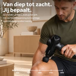 Northwall Massage Gun Elite inclusief Infrarood massagekop - Massage Pistool Inclusief Koffer en 7 Opzetstukken - Krachtig en Draadloos Sport en Relax Massage Apparaat — thumbnail 4
