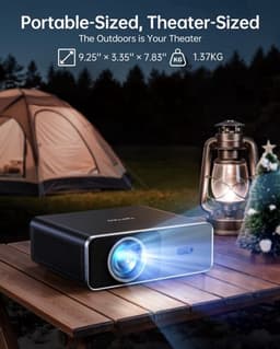 Beamer 1500 ANSI Lumen - Full HD 1080p Resolutie - 75 Watt Vermogen - LCD - Kleur - Home Theater Projector — thumbnail 3