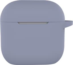 Hoesje - Geschikt voor Apple AirPods 5 - met Clip - Siliconen Hoes - Silicone Case Cover - Lila — thumbnail 1
