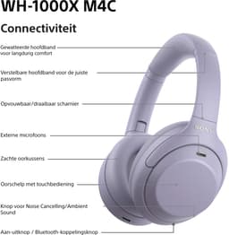 SONY WH-1000XM4C - Draadloze Noise Cancelling Koptelefoon - Violet — thumbnail 4